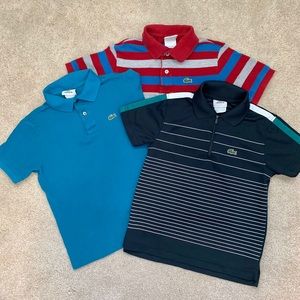 Assorted 4 Lacoste Boys Polo Shirt Bundle